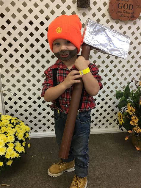 lumberjack halloween costume|homemade lumberjack costume.